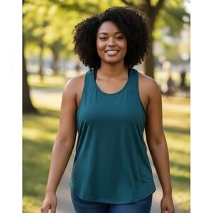 Ictive‎ Teal Athletic Tank Top Racerback Workout Gym Sleeveless - Small #